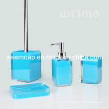 Transparent Polyresin Bathroom Set (WBP0833A)